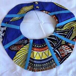 African Inspired Handmade Fabric Collar Necklace